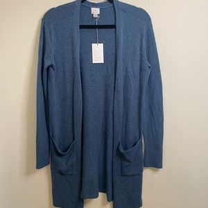 NWT A NEW DAY long open front cardigan blue size XS